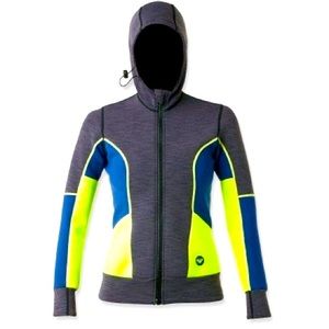 Roxy Sea Blazer Neoprene Zip Up Hoodie